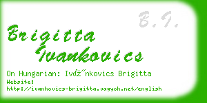 brigitta ivankovics business card